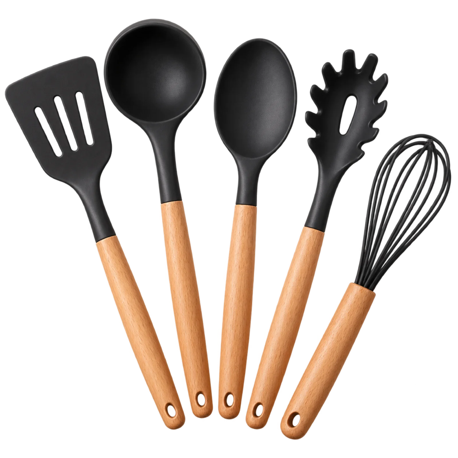 black utensils fan